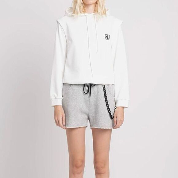 VHNY Vivienne Hu New York Cotton Essential Sweat Shorts Grey XL New - Picture 2 of 8